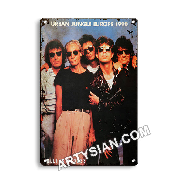ARTYSIAN The Rolling Stones, 1990Metal Sign 30X20cm