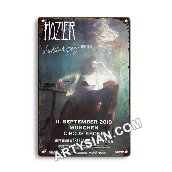 ARTYSIAN Holzier - Wasteland Baby, München 2019 - KonzertplakatMetal Sign 30X20cm