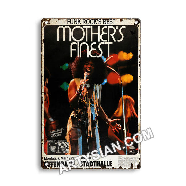 ARTYSIAN Mother`s Finest - Funk Rock´s Best, Offenbach 1979-Metal Sign 30X20cm