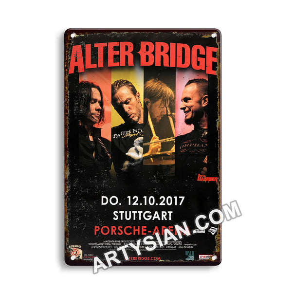 ARTYSIAN Alter Bridge - The Last Hero, Stuttgart 2017 Metal Sign 30X20cm