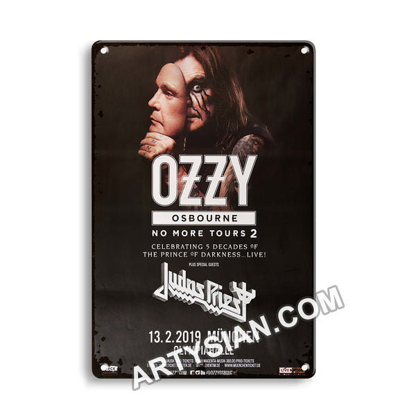ARTYSIAN Ozzy Osbourne - No More Tours 2, München 2019 - Konzertplakat-Metal Sign 30X20cm