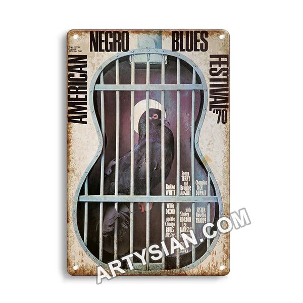 ARTYSIAN American Negro , 1970-cgi Metal Sign 30X20cm