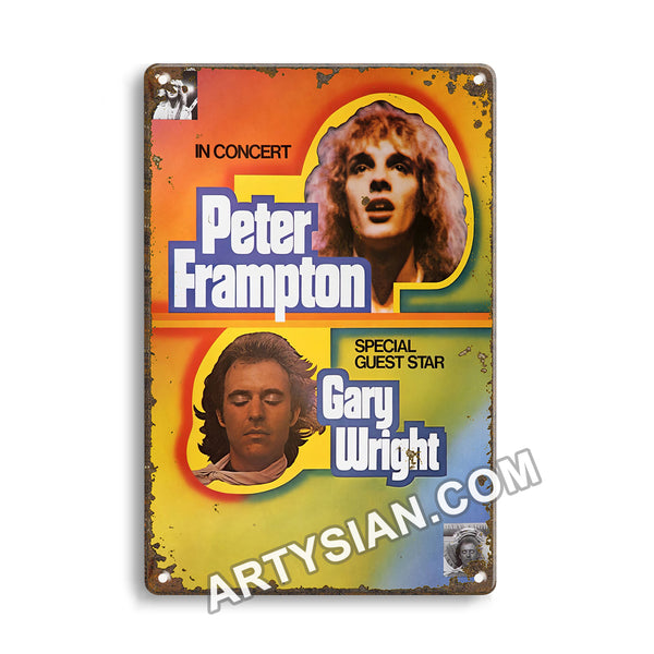 ARTYSIAN Peter Frampton, No Town 1976-Metal Sign 30X20cm