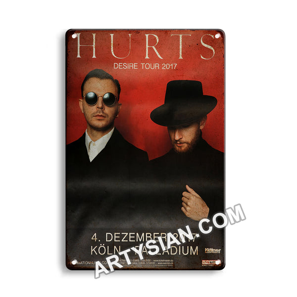 ARTYSIAN Hurts - Desire Tour, Köln 2018Metal Sign 30X20cm