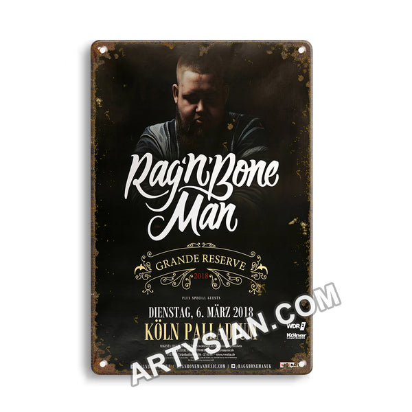 ARTYSIAN Rag´n Bone Man - Grande Reserve, Köln 2018Metal Sign 30X20cm