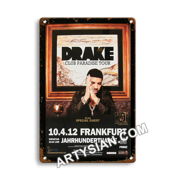 ARTYSIANdrake-club-paradise-frankfurt-2012-konzertplakat_3Metal Sign 30X20cm