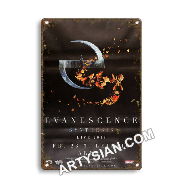 ARTYSIAN Evanescencce - Synthsis Live, Leipzig 2018Metal Sign 30X20cm