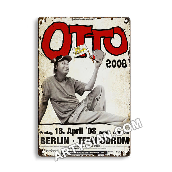 ARTYSIAN Otto - Berlin, Berlin 2008 - Konzertplakat- Metal Sign 30X20cm
