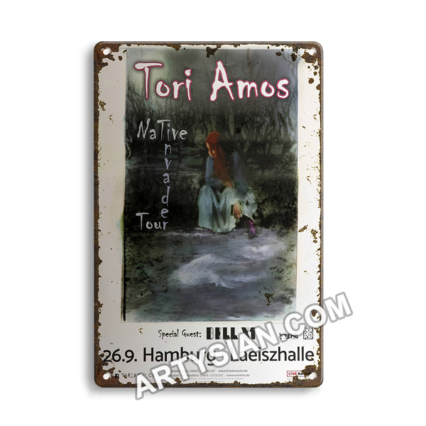 ARTYSIANTori Amos - Native Invader Tour, Hamburg 2018-Metal Sign 30X20cm