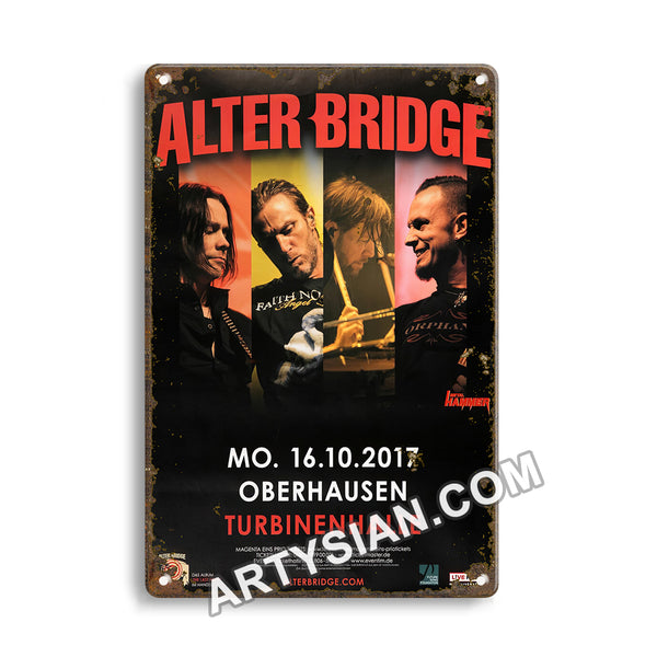 ARTYSIANAlter Bridge - The Last Hero, Oberhausen 2017 Metal Sign 30X20cm