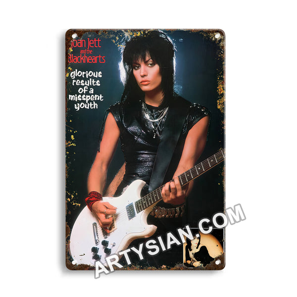 ARTYSIAN Joan Jett , 1984Metal Sign 30X20cm