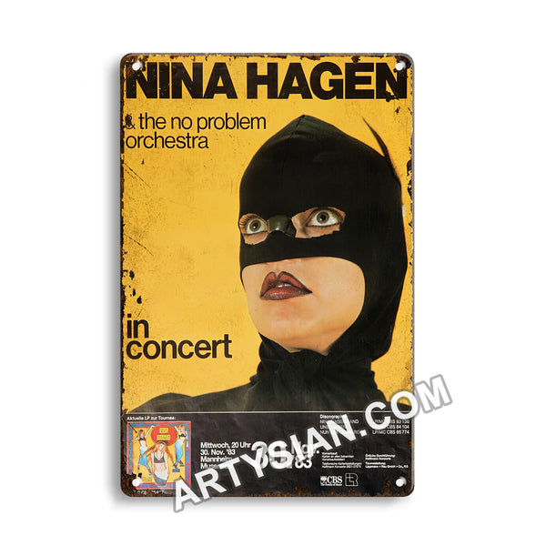 ARTYSIAN Nina Hagen - In Concert, Mannheim 1983 Metal Sign 30X20cm