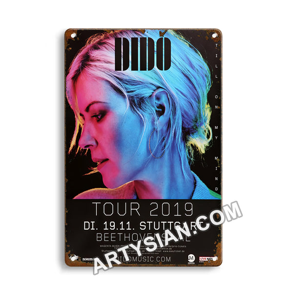 ARTYSIAN DIDO - Still On My Mind, Stuttgart 2019 - KonzertplakatMetal Sign 30X20cm