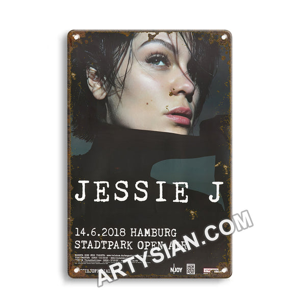 ARTYSIAN Jessie J - Bang Bang All Over You, Hamburg 2018 - KonzertplakatMetal Sign 30X20cm