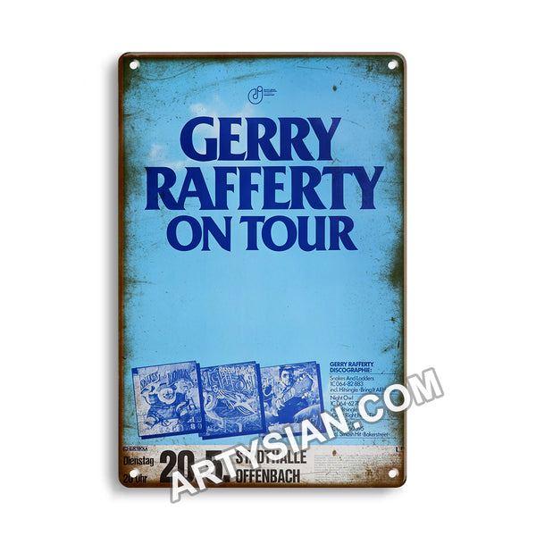 ARTYSIAN Garry Rafferty, Offenbach 1980Metal Sign 30X20cm