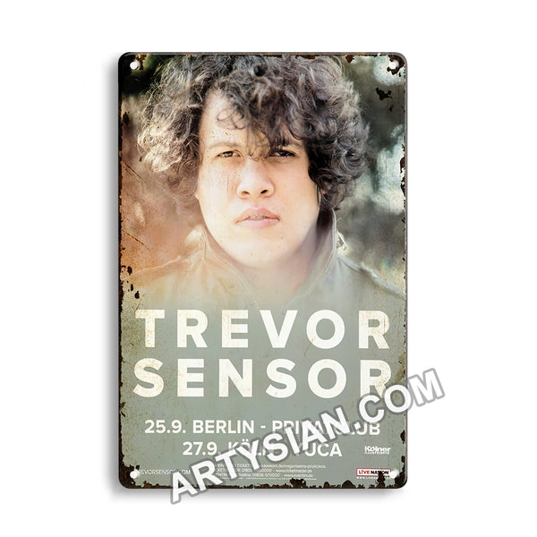 ARTYSIAN Trevor Sensor - Andy Warhol´s Dream, Tourneedaten 2017 - Konzertplakat-Metal Sign 30X20cm