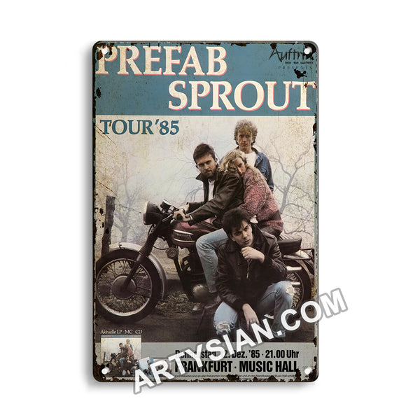 ARTYSIAN Prefab Sprout - Steve McQueen, Frankfurt 1985- Metal Sign 30X20cm