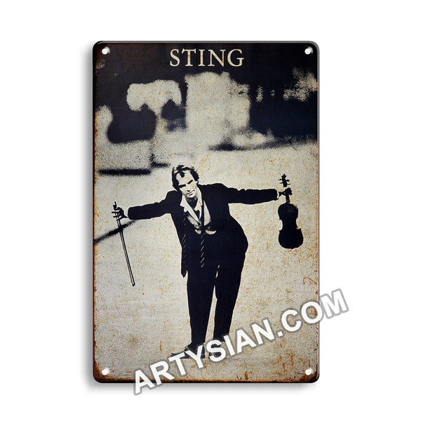 ARTYSIAN Sting, 1988Metal Sign 30X20cm