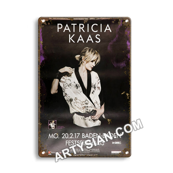 ARTYSIAN Patricia Kaas - Le jour et lheure, Baden-Baden 2017Metal Sign 30X20cm