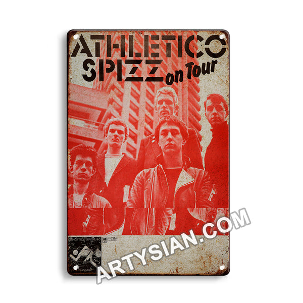 ARTYSIAN Athletico Spizz - Do A Runner , No Town 1980Metal Sign 30X20cm