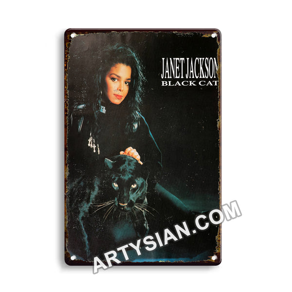 ARTYSIAN Janet Jackson, 1989Metal Sign 30X20cm