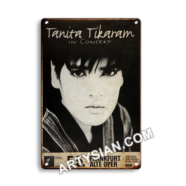 ARTYSIAN Tanita Tikaram - In Concert, Frankfurt 1991-Metal Sign 30X20cm