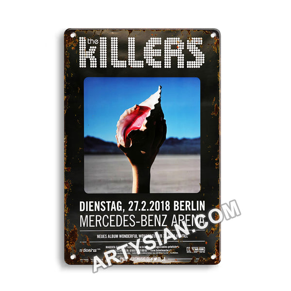 ARTYSIANThe Killers - Wonderful Wonderful, Berlin 2018-Metal Sign 30X20cm