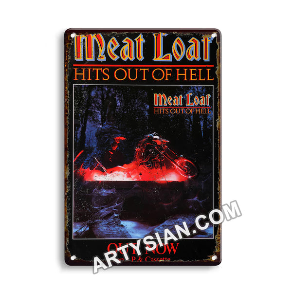 ARTYSIAN Meat Loaf, 1984-Metal Sign 30X20cm