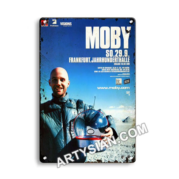 ARTYSIAN Moby - Play It Loud, Frankfurt 2002 - Konzertplakat-Metal Sign 30X20cm
