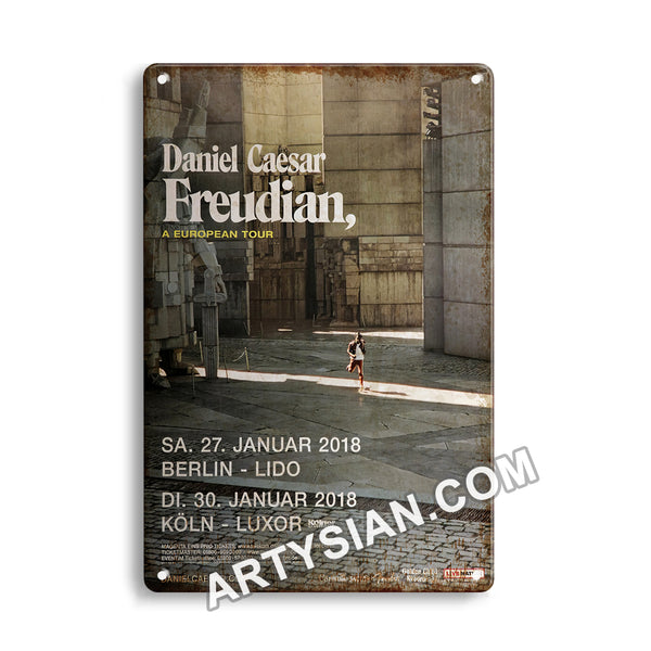 ARTYSIANDaniel Caesar Freudian - A European Tour, All Dates 2018 Metal Sign 30X20cm