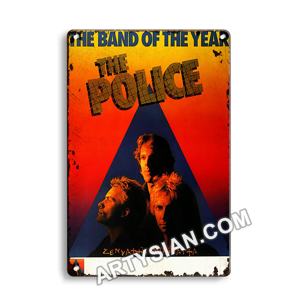 ARTYSIAN the Police - Zenyatta Mondatta, 1981 - Konzertplakat-Metal Sign 30X20cm