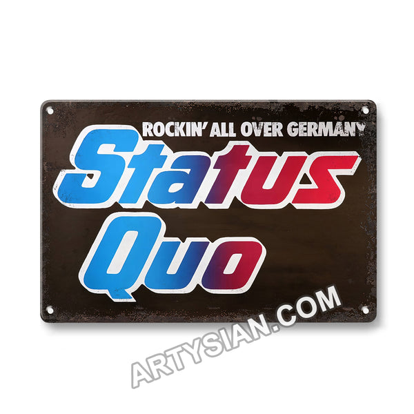 ARTYSIAN Status Quo, 1978-Metal Sign 30X20cm