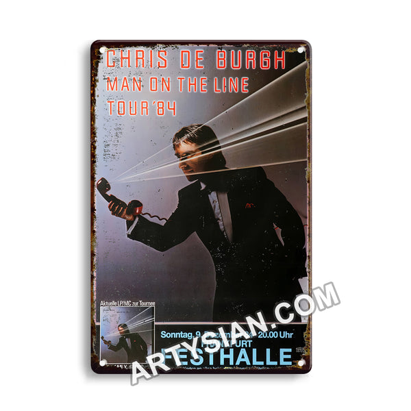 ARTYSIANChris de Burgh, Frankfurt 1984Metal Sign 30X20cm