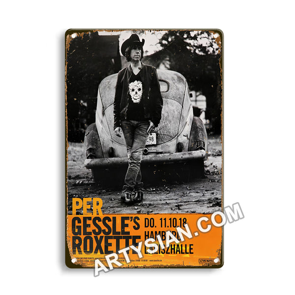 ARTYSIAN Per Gessee`s Roxette - Small Town Talk , Hamburg 2018--Metal Sign 30X20cm
