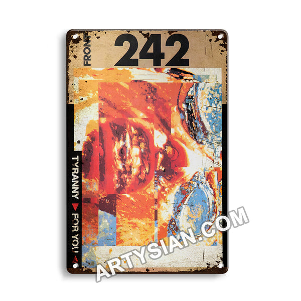 ARTYSIAN Front 242, 1991Metal Sign 30X20cm